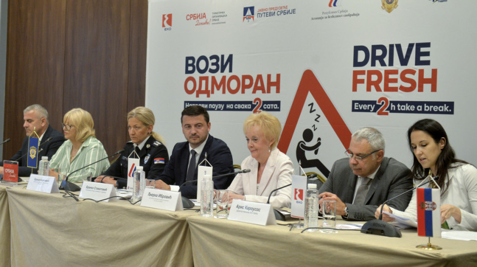Кампања "Вози одморан" широм Србије: Пауза на свака два сата може спасити живот