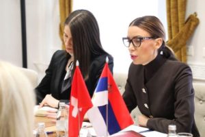 Нова радна места: Министарка привреде са амбасадорком Швајцарске (ФОТО)