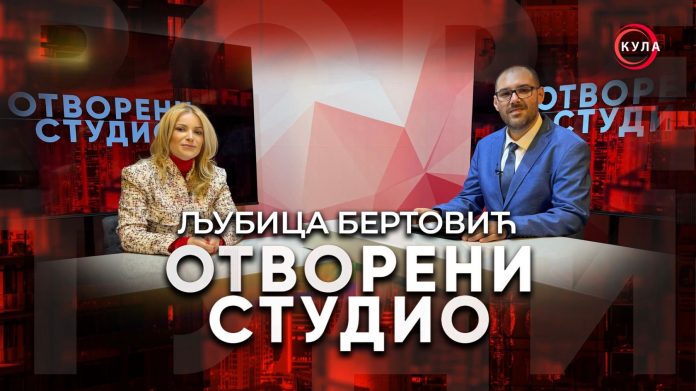 „ОТВОРЕНИ СТУДИО“: Љубица Бертовић о изборима у Кули, блокадама и политичкој будућности Србије