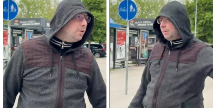 Овај хоће да буде познат! Учинимо му: Погледајте како блокадер вређа напредњаке на штанду код Лимана (ВИДЕО)