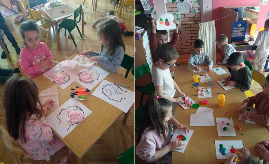 Mališani iz „Zvezdice“ kroz igru učili o zdravlju i ljudskom telu
