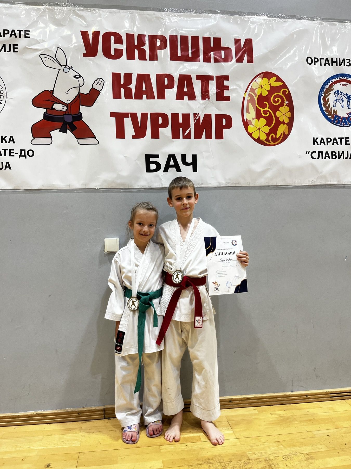 Uspeh mladih karatista iz Odžaka na Uskršnjem turniru u Baču