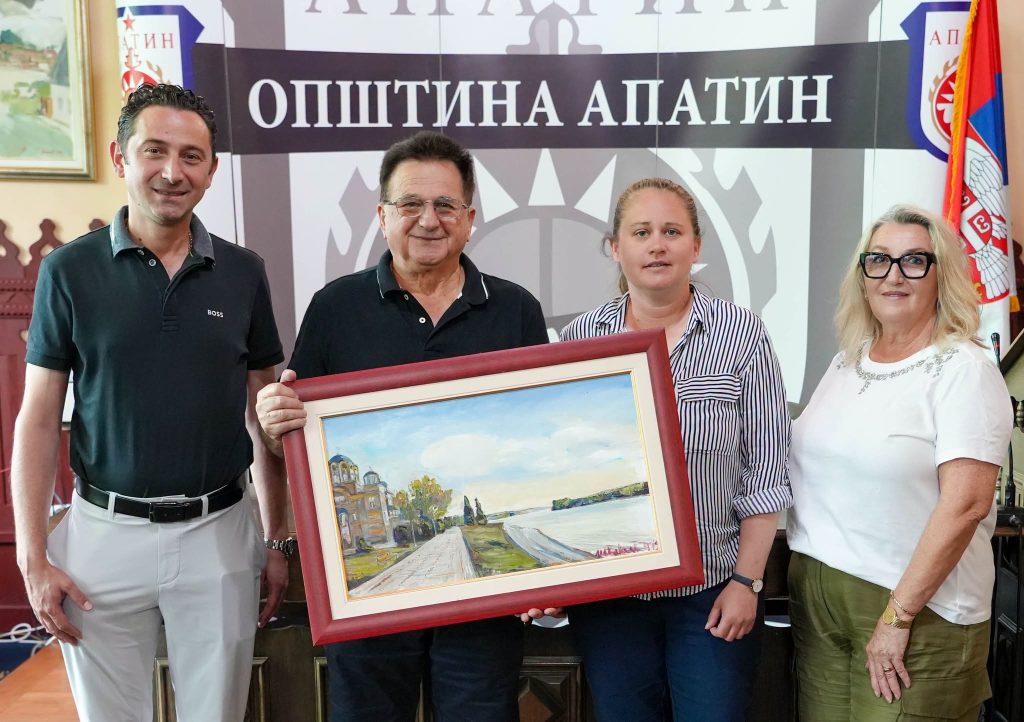 Пријем у Општини Апатин поводом донације за обнову канделабера