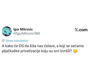 Миливојевић хтео да глуми боса, па га његове присталице брутално унаказиле: Хоћете ли да шишате на ћелаво и нас који памтимо ваше пљачке?! (ФОТО)