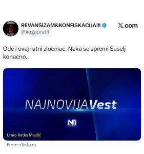 Скандалозно! Блокадери хистерично славе смрт генерала: Погледајте њихову реакцију на смрт Ратка Младића (ФОТО)