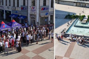 Србија дефинитивно побеђује, слике из Чачка све говоре: Код СНС-а пуни штандови, код блокадера у исто време 25 људи! (ФОТО)