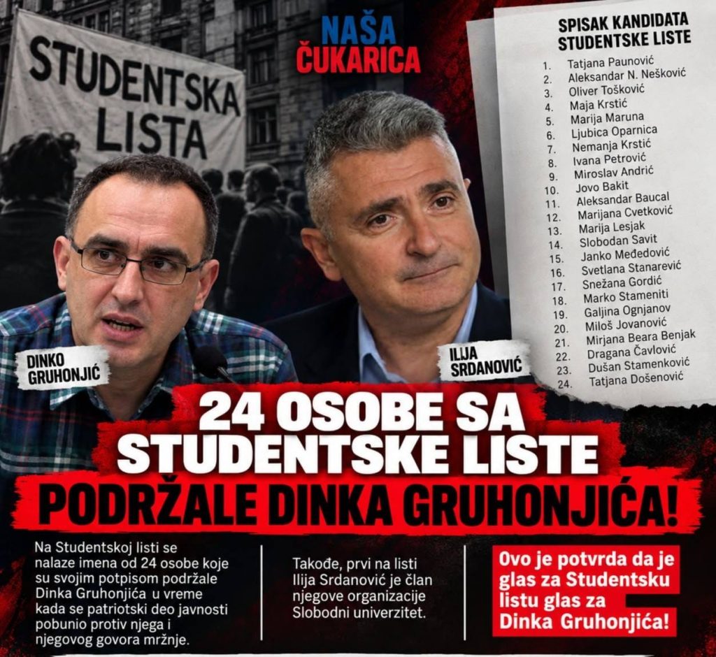 DINKO-GRUHONJIC?-SKROJIO-STUDENTSKU-LISTU-PO-SVOJIM-MERILIMA!-MRZ?NJA-PREMA-SRBIJI-JE-ONO-S?TO-IH-POVEZUJE!-