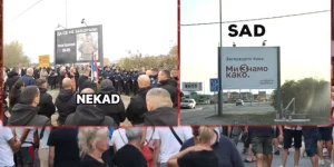Скандал! Ништа им није свето - Скинули спомен-обележје убијеног полицајца у Лозници, а ставили паролу блокадерске листе