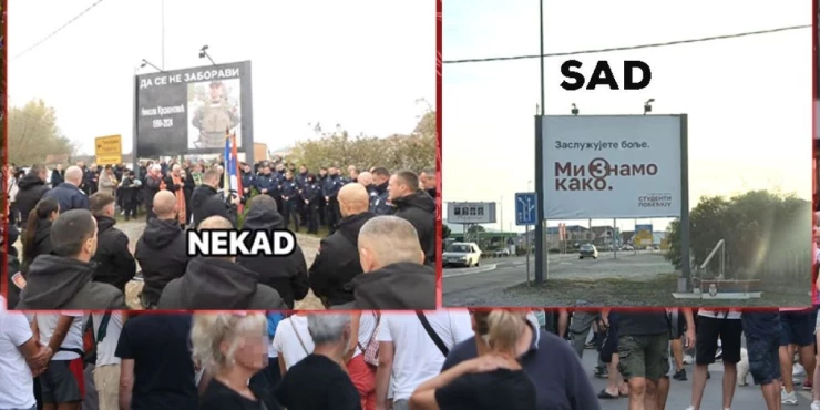 Скандал! Ништа им није свето - Скинули спомен-обележје убијеног полицајца у Лозници, а ставили паролу блокадерске листе