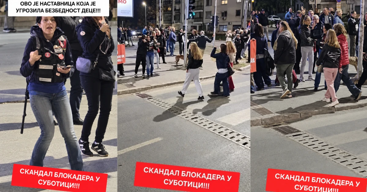 Скандал у Суботици: Наставница изложила опасности малолетну децу – политички скуп на коловозу!