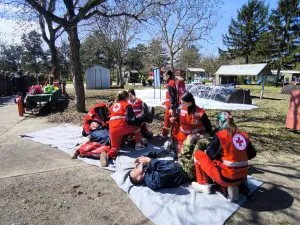 Pokazna vežba povodom Svetskog dana zdravlja u Somboru