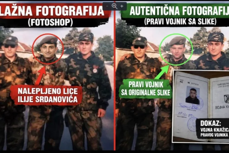Лажном фотографијом од Срдановића праве „патриоту“: Подвала разоткривена, реаговао и човек који познаје правог војника са слике